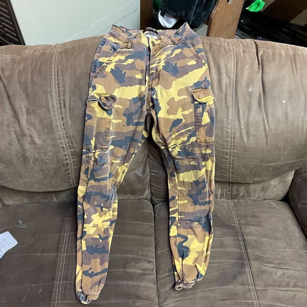 Black and Brown Camo Cargo Pants